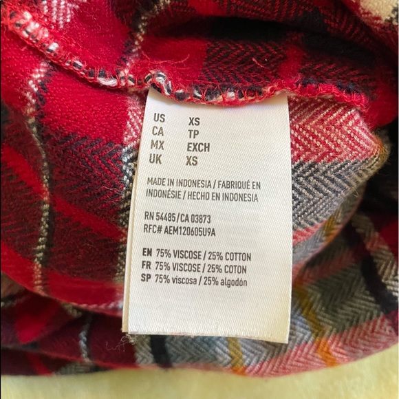 AEO ahh-mazingly soft flannel shirt size XS - Picture 5 of 8